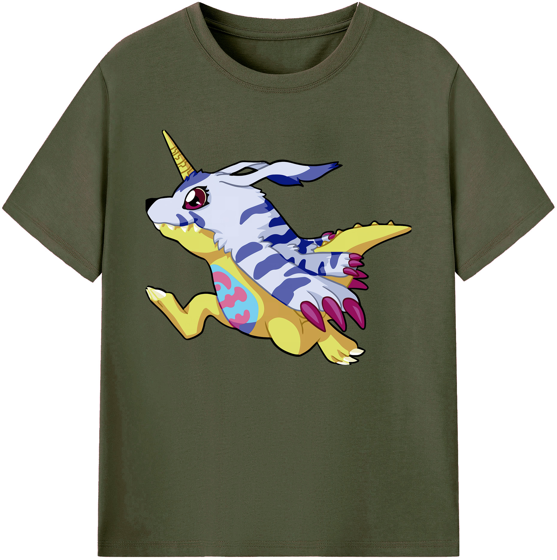 （画像用） Digimon デジタルモンスター/デジモン 綿100％ メンズ半袖Tシャツ｜肌触りやわらか＆通気性